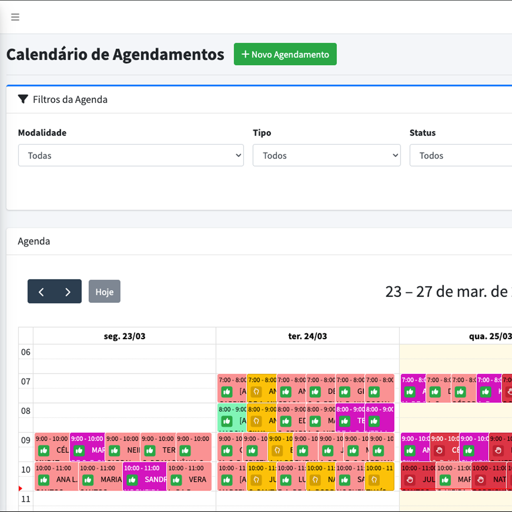 Agenda Gestão Pilates